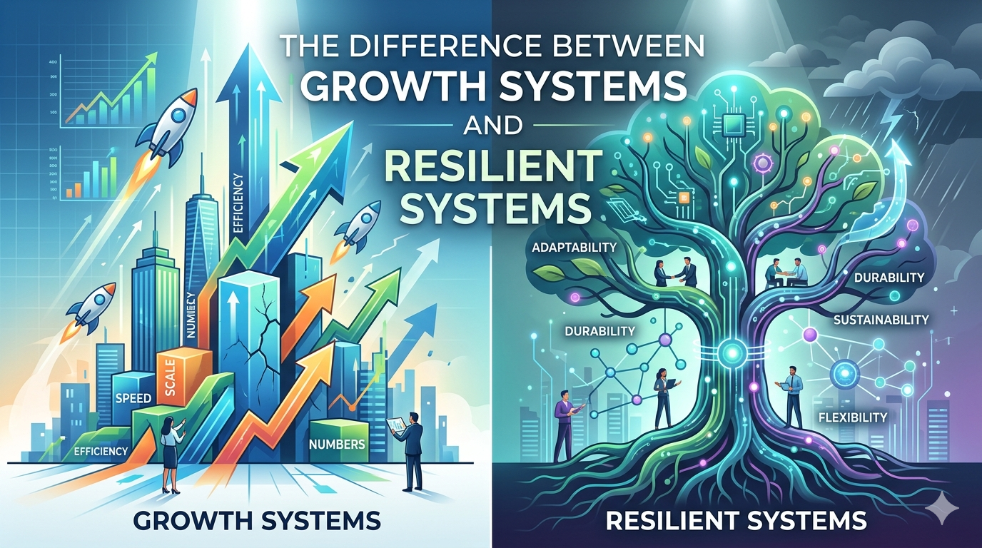 The Difference Between Growth Systems and Resilient Systems